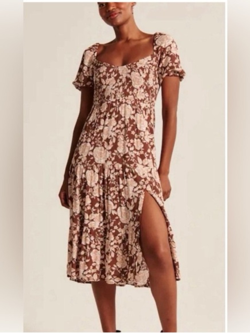 Abercrombie & Fitch Smocked MIDI Dress Size S
